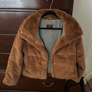 Abercrombie and Fitch Brown Jacket - Medium